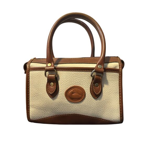 Dooney & Bourke Handbags - Dooney and Bourke Vintage White and Tan